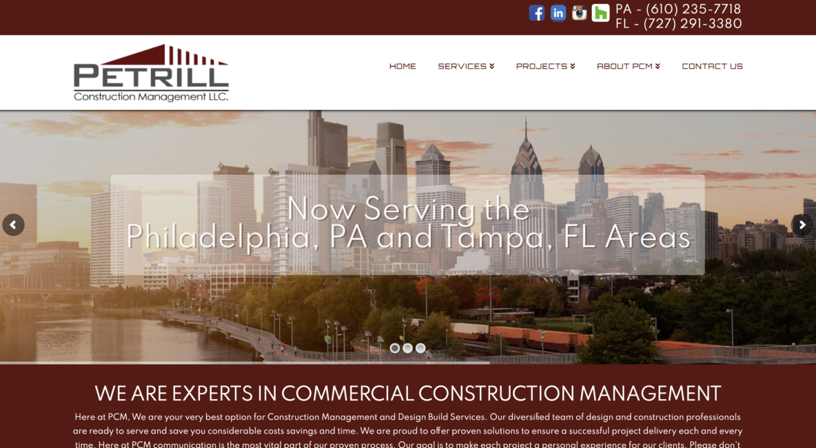 construction website builders